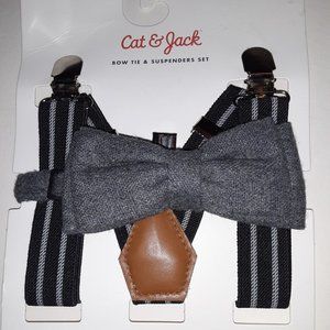 Boys Kid Suspender Bowtie Accessory (Cat & Jack)